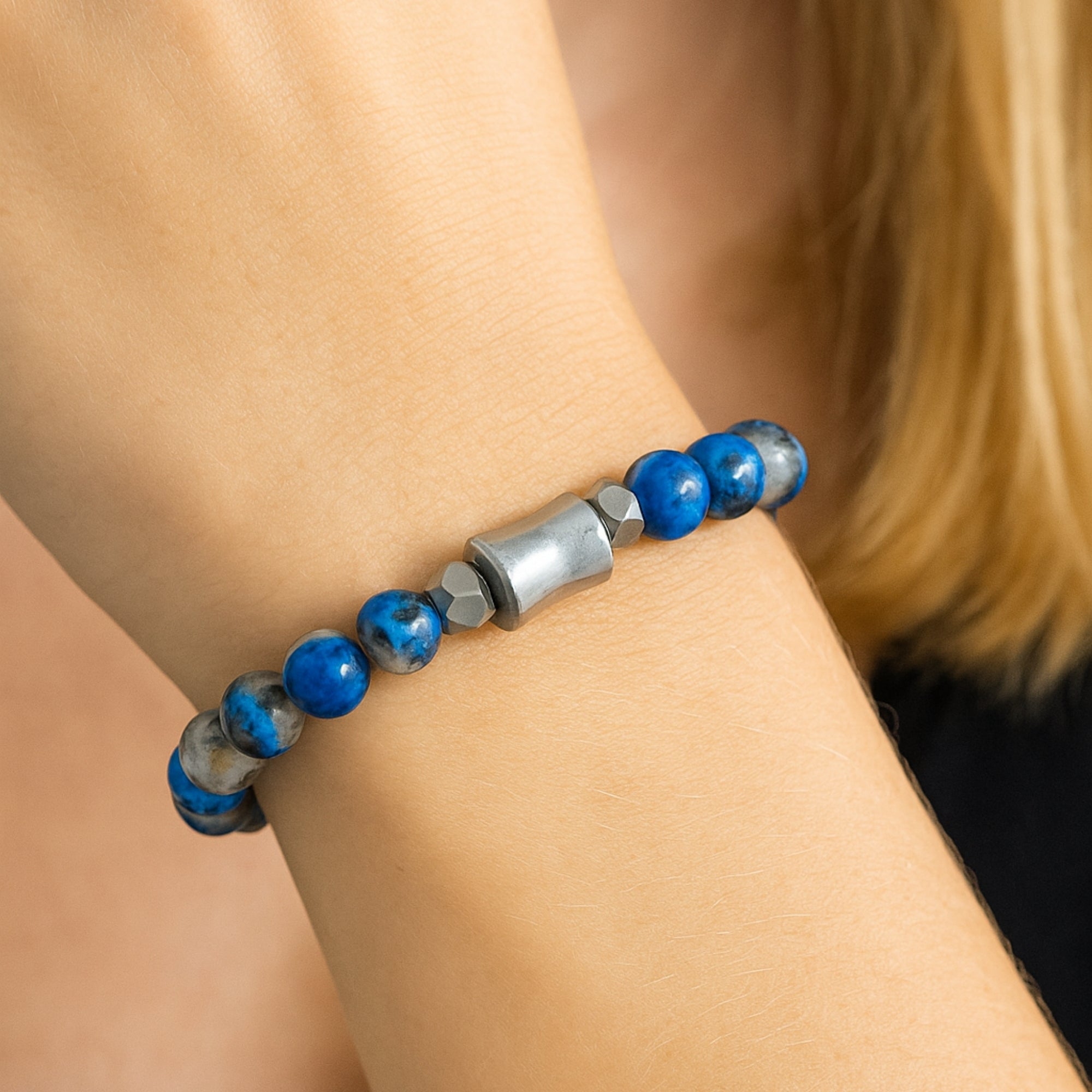 K2 Jasper & Hematite Bracelet 8 mm -Celestial Ascent