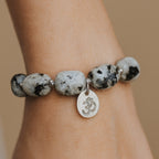Black Tourmalinated Moonstone Bracelet