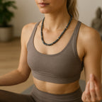 Natural Labradorite Necklace | 6mm Faceted Labradorite | Silver-Plated Accents