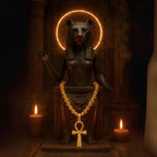 Citrine Ankh Necklace | 6mm Faceted Citrine | Gold-Plated Ankh Pendant | Abundance • Vitality • Protection | Luxury Handmade Gift