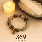 Black Tourmalinated Moonstone Bracelet