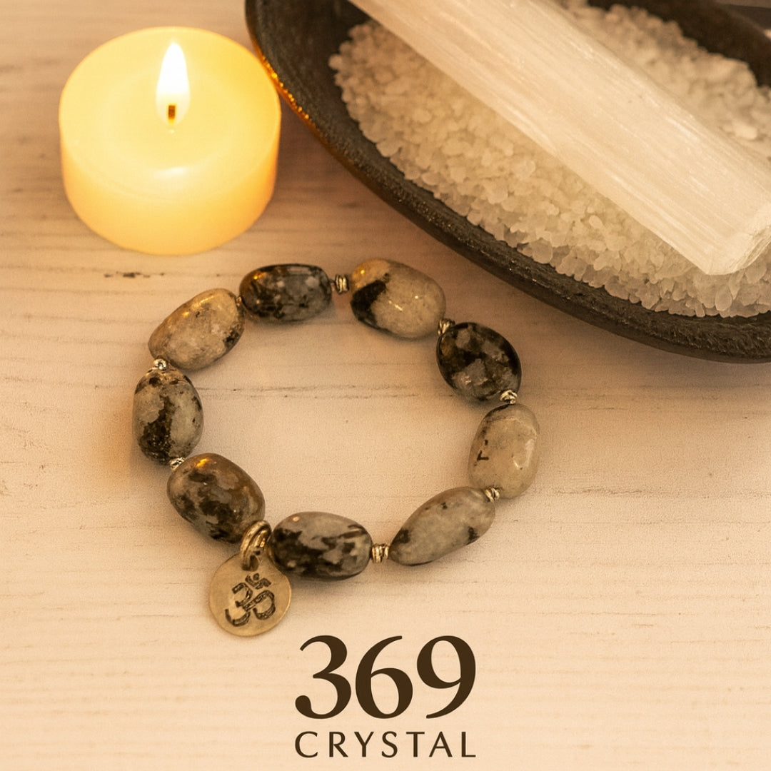 Black Tourmalinated Moonstone Bracelet