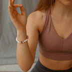 Moonstone Rose Quartz Bracelet | Love Energy & Feminine Intuition Gift |  Heart Chakra Gems