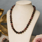 Rhodonite Gold Hematite Necklace |