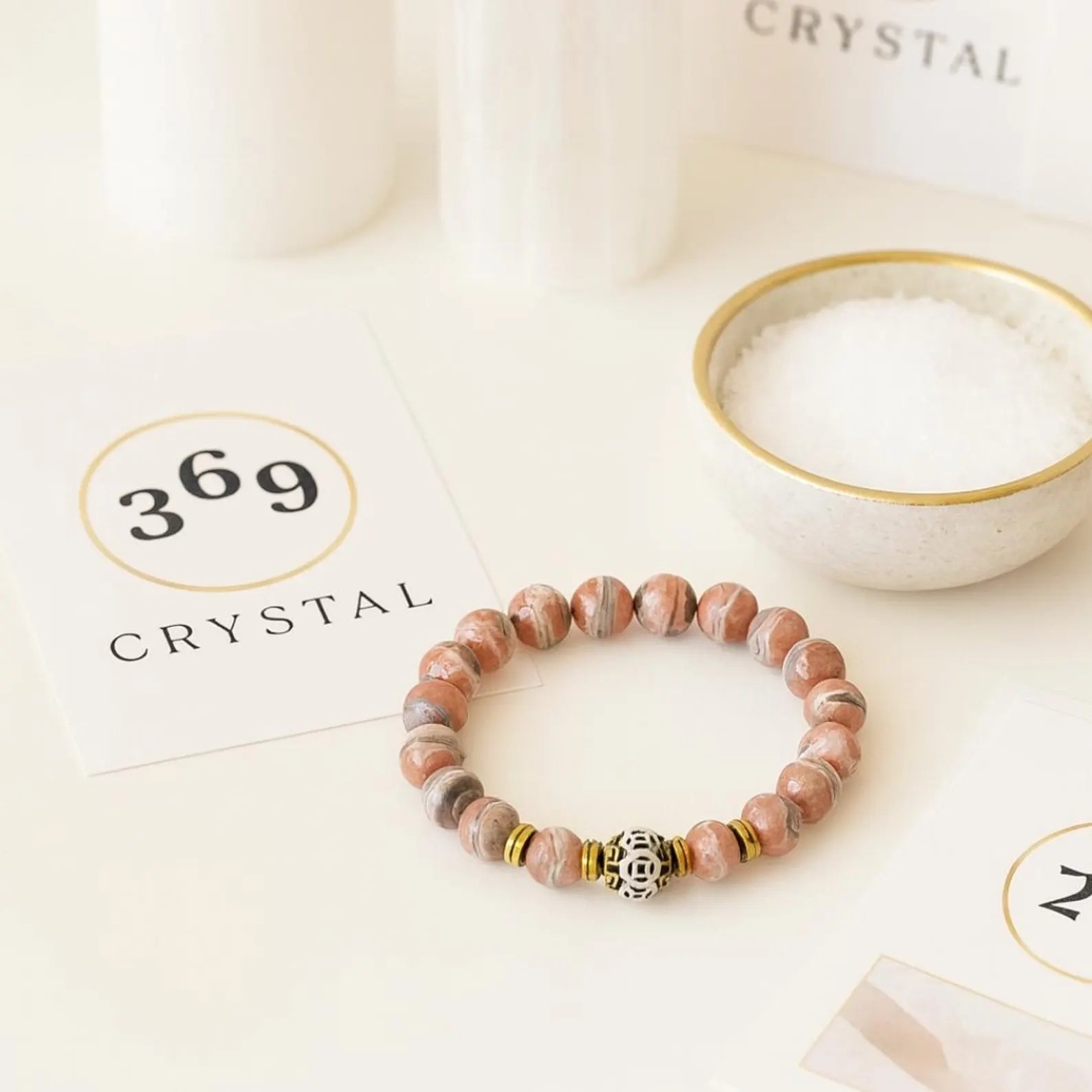 Rare Rhodochrosite Bracelet 9 mm