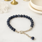 Sapphire Vision Bracelet 6mm Faceted Natural Sapphire 925 Silver