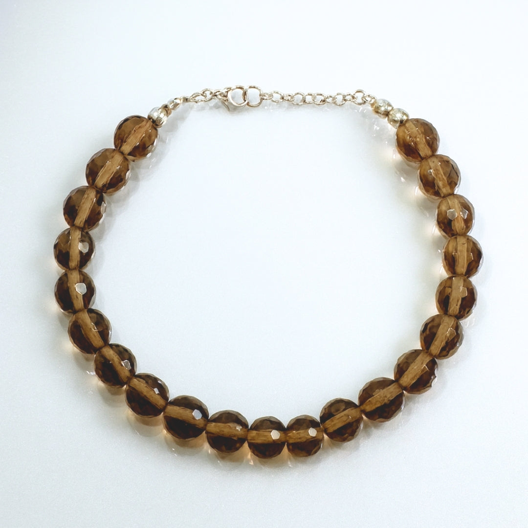 Zultanite Round Bracelet | 8 mm Faceted Zultanite with 925 Sterling Silver