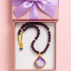 Purchase this Amethyst Druzy Necklace and step into your royal authority and grace. Shop this 8mm Natural Bead Jewelry for daily luxury and spiritual focus. Buy this Stone of Clarity to support decision-making and vision. Order this Sacred Feminine jewelry for a boost in confidence and peace. Get this Grounding Agate to stabilize your emotions while manifesting success. Choose this High Frequency Jewelry for your ritual kit. Select this Copper Druzy Talisman now.