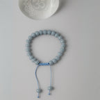 Angelite Macrame Bracelet 4x7mm Rondelle | Celestial Blue • Calm • Peace • Intuition