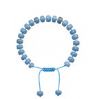 Angelite Macrame Bracelet 4x7mm Rondelle | Celestial Blue • Calm • Peace • Intuition