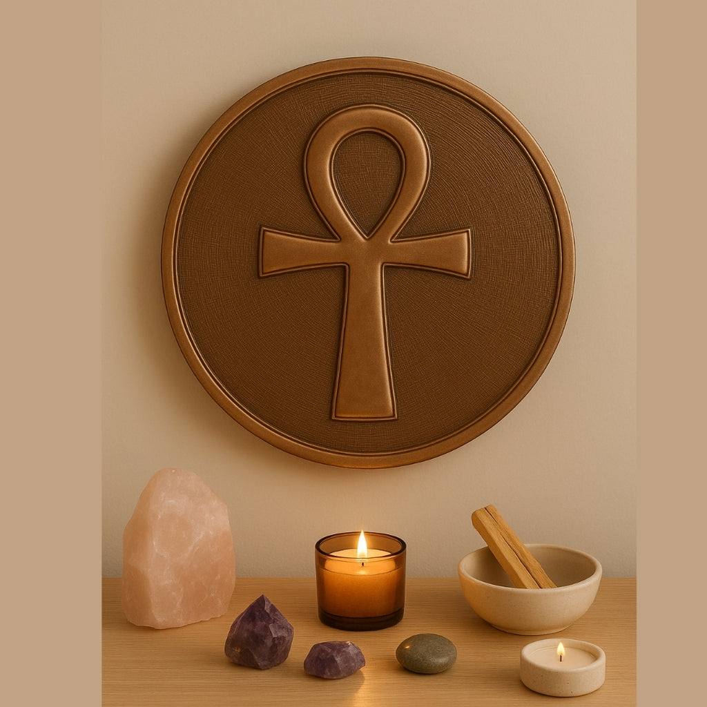 Ankh Copper Wall Art 40cm | Egyptian Life Symbol |
