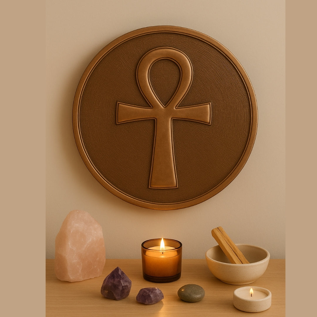 Ankh Copper Wall Art 40cm | Egyptian Life Symbol |