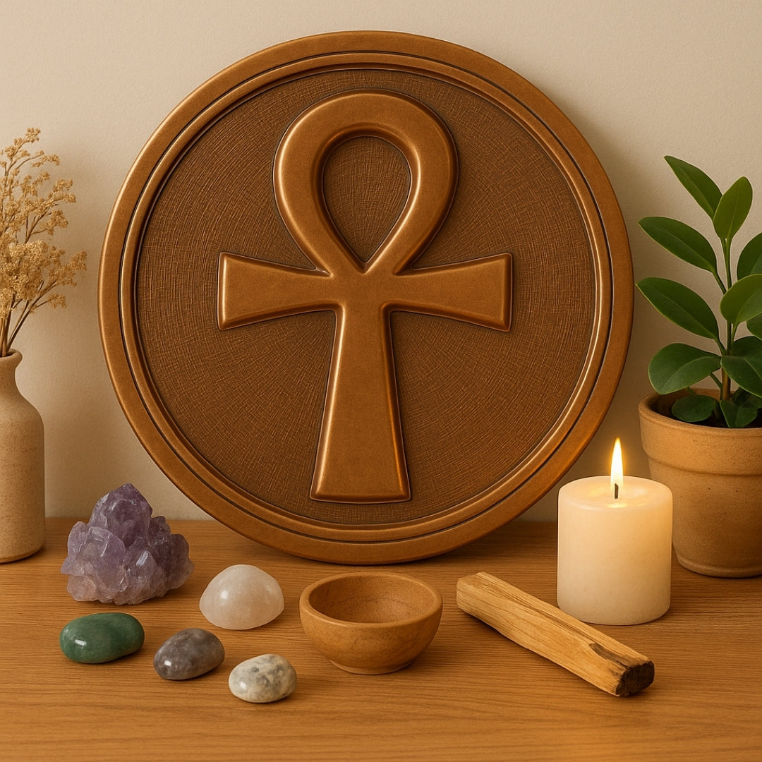 Ankh Copper Wall Art 40cm | Egyptian Life Symbol |
