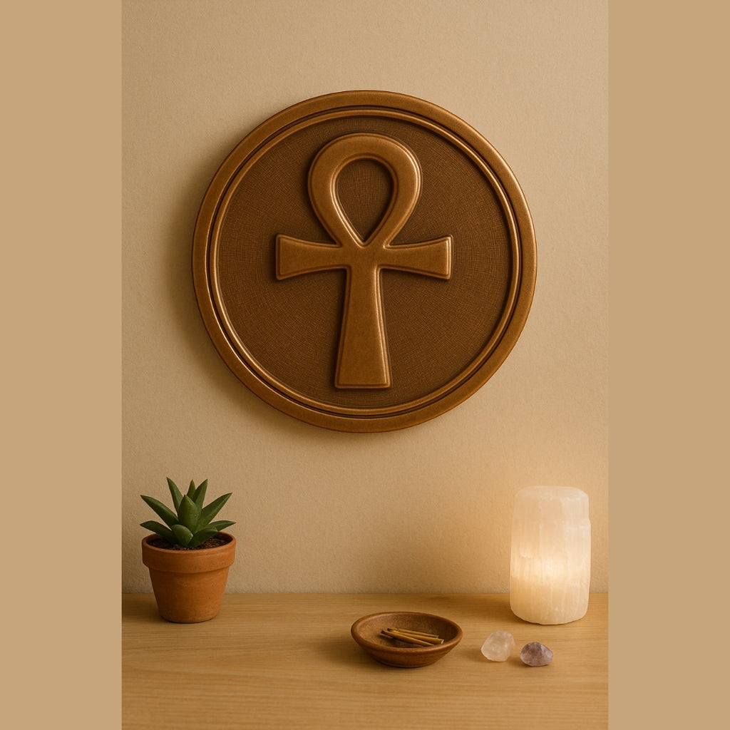 Ankh Copper Wall Art 40cm | Egyptian Life Symbol |