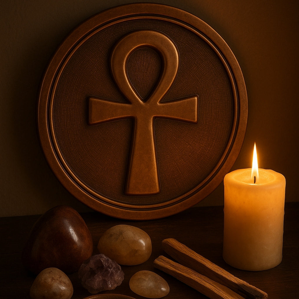 Ankh Copper Wall Art 40cm | Egyptian Life Symbol |
