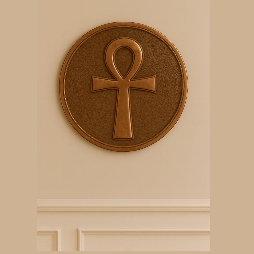 Ankh Copper Wall Art 40cm | Egyptian Life Symbol |