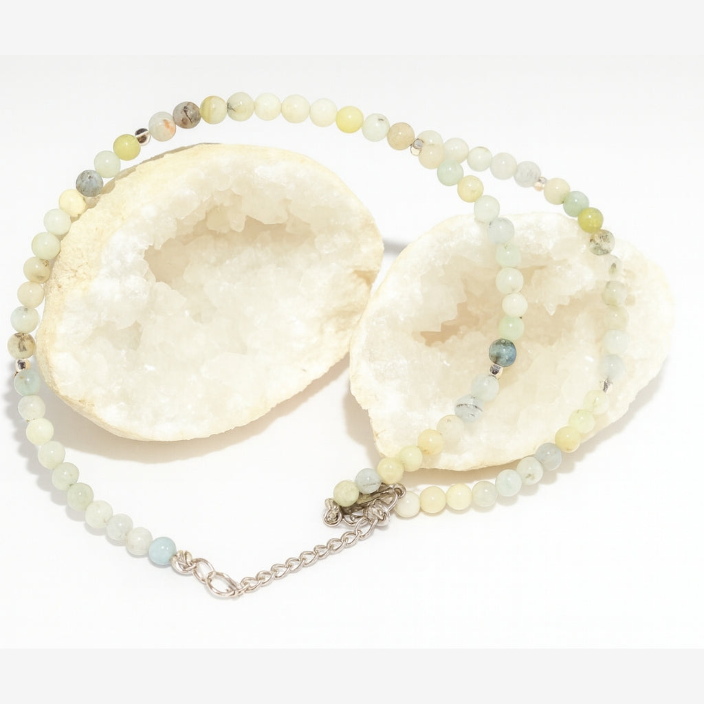 Aquamarine Heliodor Necklace 4 mm | Aurora Codex Collection | Solaris Mare