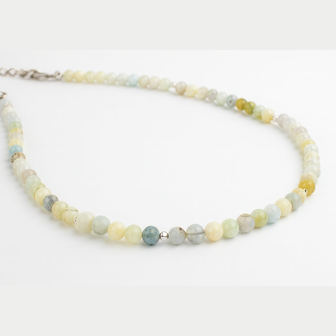 Aquamarine Heliodor Necklace 4 mm | Aurora Codex Collection | Solaris Mare