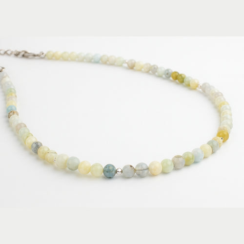 Aquamarine Heliodor Necklace 4 mm | Aurora Codex Collection | Solaris Mare