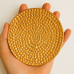 Authentic Turkish Copper Coaster Set | Handmade Hammered Coasters (6 pcs) | Rustic Anatolian Drinkware & Timeless Home Gift Decor