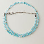 Blue Topaz Necklace 4mm Faceted | Clarity • Vision • Truth