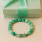 Amazonite Hematite Bracelet 10mm