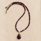 Amethyst Necklace 4 mm