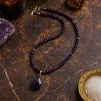 Amethyst Necklace 4 mm