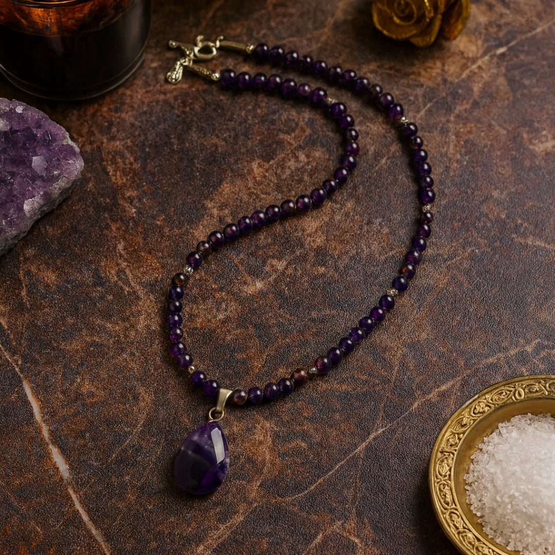 Dreamdrop Amethyst Necklace 4 mm