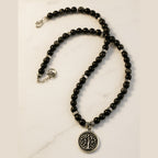 Silver Sheen Obsidian Talisman |