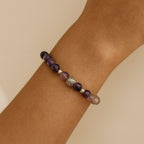 Fluorite Crystal Bracelet | 6mm Natural Fluorite Beads