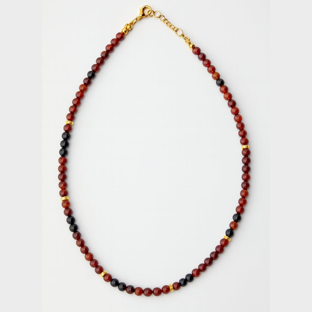 Garnet Necklace 4 mm | Crimson Heart Collection | Scarlet Seal Talisman