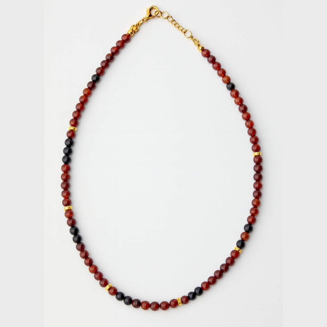 Garnet Necklace 4 mm | Crimson Heart Collection | Scarlet Seal Talisman