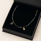 Dainty Chrysoprase Necklace 3 mm | Faceted Natural Chrysoprase • Gold-Plated Accents • Protection • Clarity • Heart Energy • Luxury Handmade Necklace