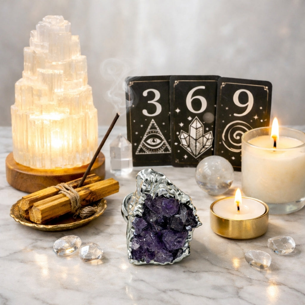 Raw  Amethyst Ring  |  Gaia Codex — PRIMAL FORM | Raw Crystal Statement Ring | Adjustable Silver-Plated Ring | Unique Artisan Jewelry