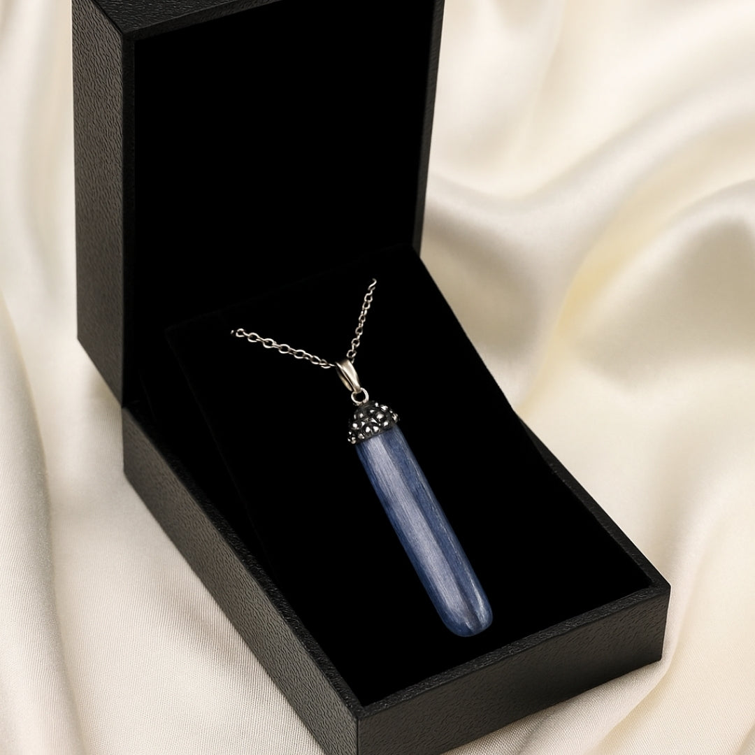 Blue Kyanite Necklace – Natural Crystal Pendant