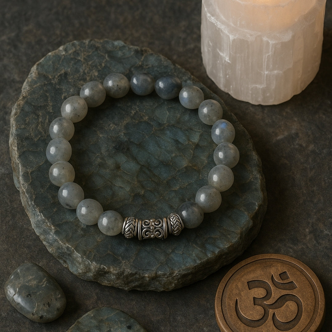 Labradorite Bracelet 8 mm | Gift for Her