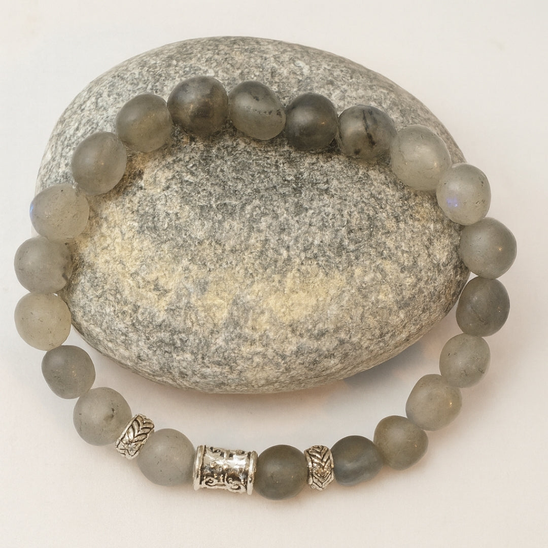 Labradorite Bracelet 8 mm | Gift for Her