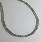 Labradorite Dainty Necklace 3mm Faceted Gemstone