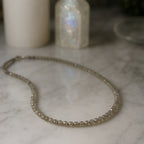 Labradorite Dainty Necklace 3mm Faceted Gemstone