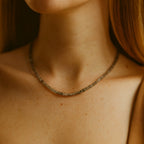 Labradorite Dainty Necklace 3mm Faceted Gemstone