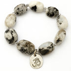 Black Tourmalinated Moonstone Bracelet