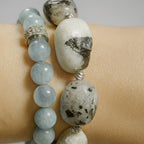 Black Tourmalinated Moonstone Bracelet