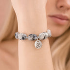 Black Tourmalinated Moonstone Bracelet