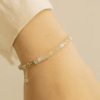 Moonstone Cube Bracelet Cube Cut 4–5 mm | 925 Silver |