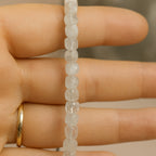 Moonstone Cube Bracelet Cube Cut 4–5 mm | 925 Silver |