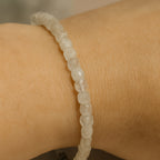 Moonstone Cube Bracelet Cube Cut 4–5 mm | 925 Silver |