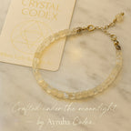 Moonstone Cube Bracelet Cube Cut 4–5 mm | 925 Silver |