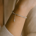 Moonstone Cube Bracelet Cube Cut 4–5 mm | 925 Silver |