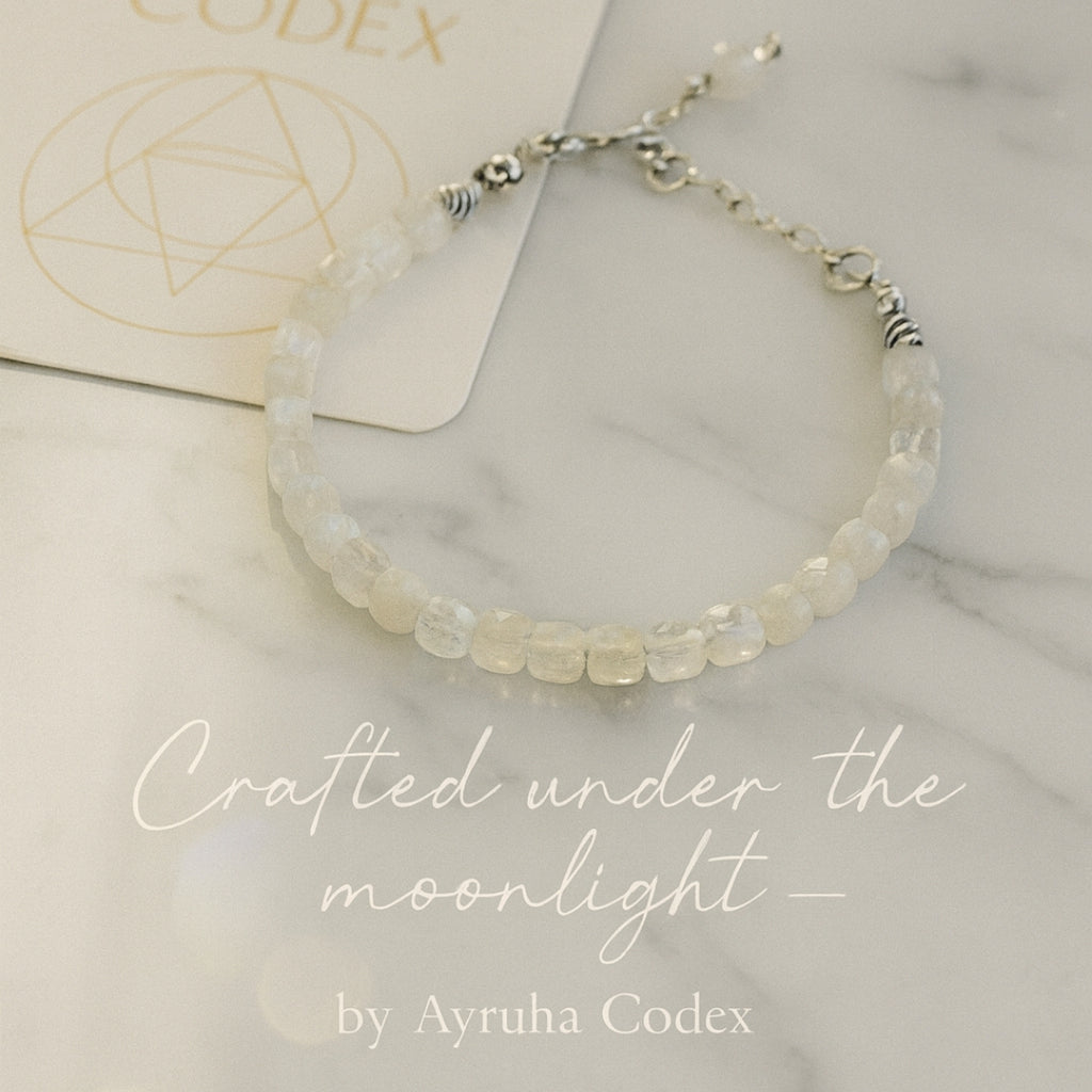 Moonstone Cube Bracelet Cube Cut 4–5 mm | 925 Silver |